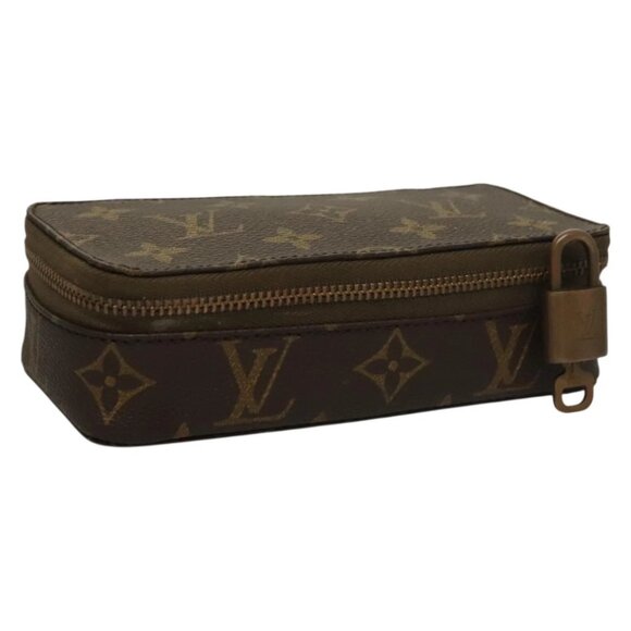 LOUIS VUITTON Monogram Poche Monte Carlo Jewelry Box M47352 LV Auth 98562 - Picture 1 of 15